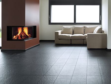 Textured porcelain tiles 