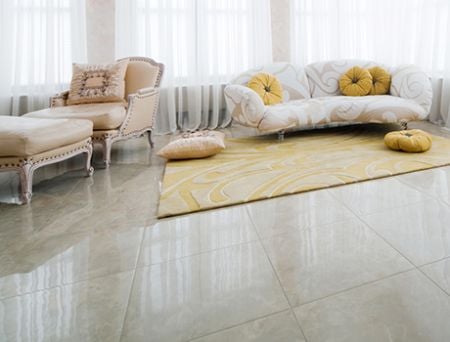 Polished or brushed finish (Marble, Travertine, Granite, Limestone)