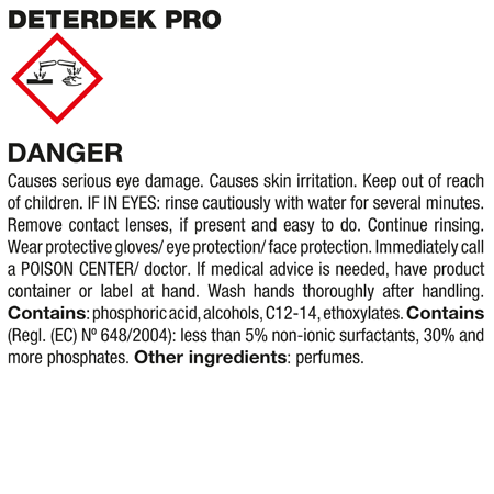 DETERDEK PRO Surface cleaning product By FILA Solutions