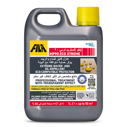 Extreme eco-compatible water- and oil-repellent protection MP90