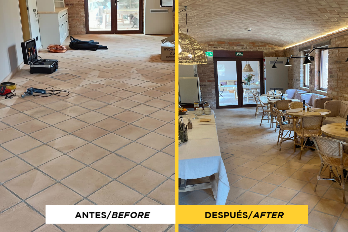 COMEDOR ANTES DESPUES